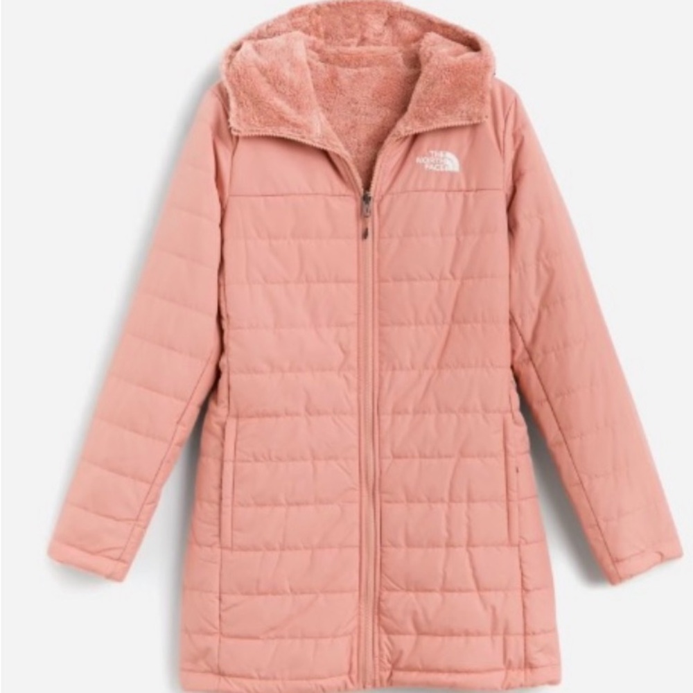 The North Face Rosebud Reversible Insulated Winter Parka – Coral Pink – Size S
